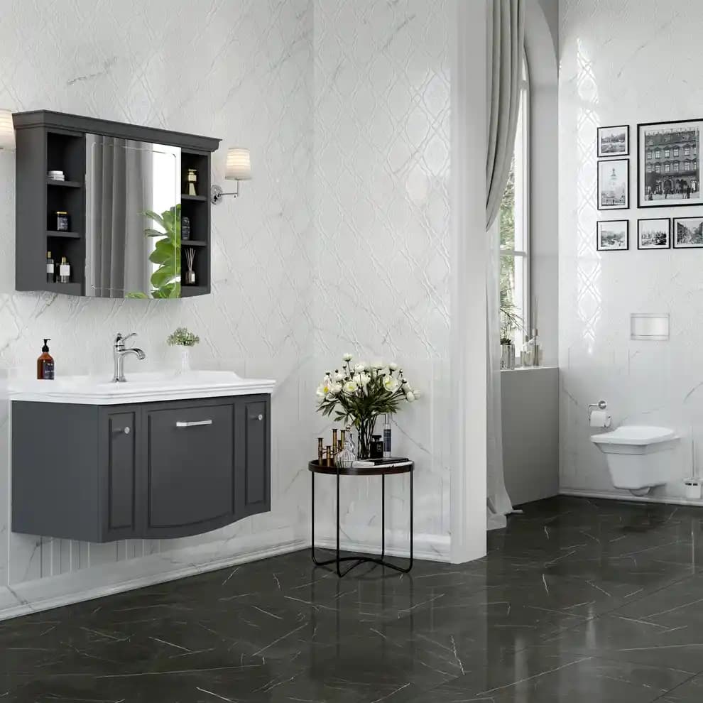 Siyah Banyo Seramikleriyle Modern ve Şık Dekorasyon Fikirleri ve Trendler