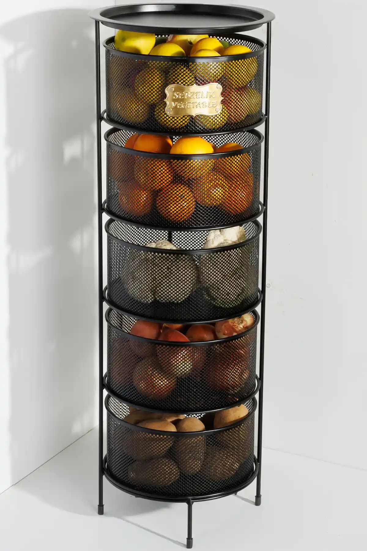 Siyah Metal Sebzelikler: Modern ve Dayanıklı Mutfak Dekorasyonunun Şık Parçası