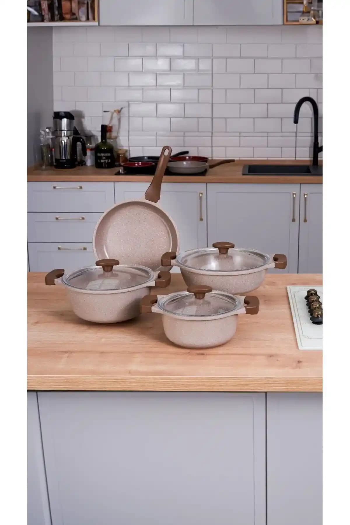 Thermoad 7 Parça Granit Set ile Modern ve Dayanıklı Mutfak Dekorasyonu