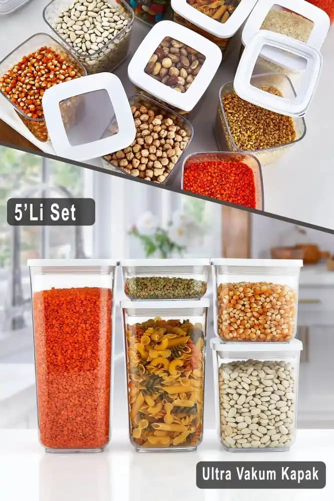 Vakum Kapaklı Saklama Kabı ile Mutfakta Tazelik ve Düzeni Sağlayın