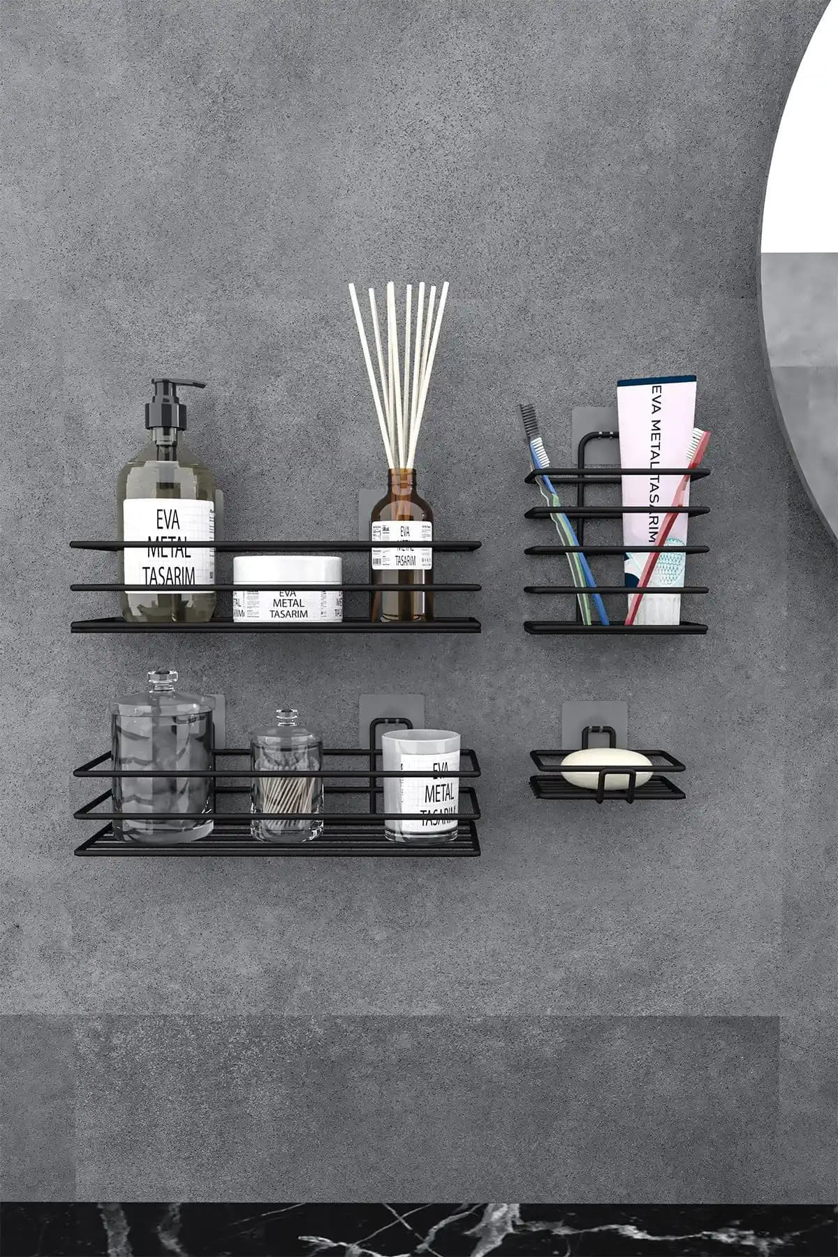 Yapışkanlı banyo setleri ile modern ve pratik dekorasyon çözümleri