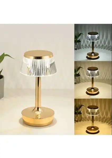 Ack Şarjlı Dokunmatik LED ve Noas Atina 3 Işık Gold Masa Lambası Karşılaştırması 2