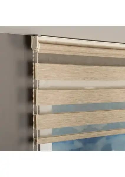 Asy Home Krem Bambu Zebra Perde ve Blind-X Gri Bambu Stor Zebra Perde Karşılaştırması 1