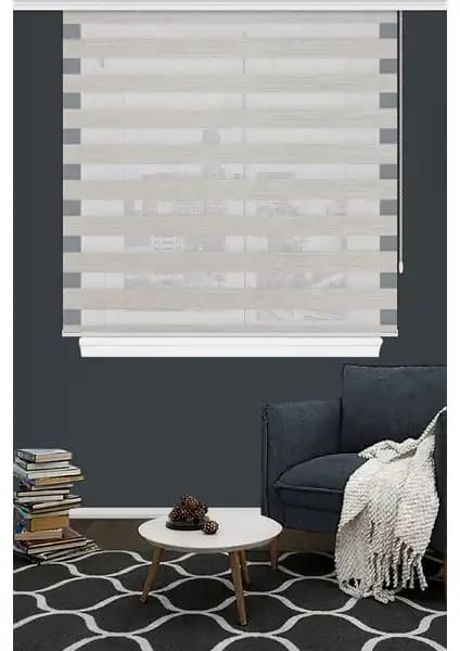 Asy Home Krem Piliseli Zebra Perde ve Koza Stor Zebra Perde Karşılaştırması 2
