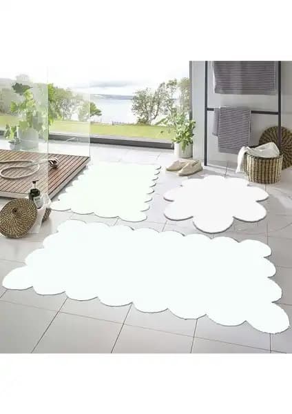 Balat Halı 3'lü Set ve Sarar Post Peluş Banyo Paspas Takımı Karşılaştırması 1