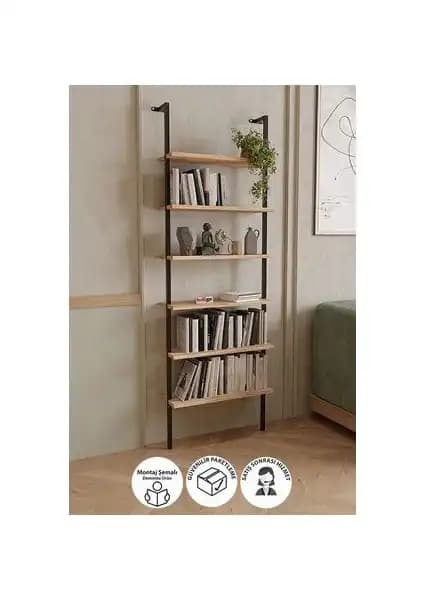 Bofigo 6 Raflı Duvara Monte ve 5 Raflı Dekoratif Kitaplık Karşılaştırması 1
