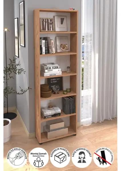Bofigo 6 Raflı Kitaplıklar Karşılaştırması: Duvara Monte ve Standart Modeller 2