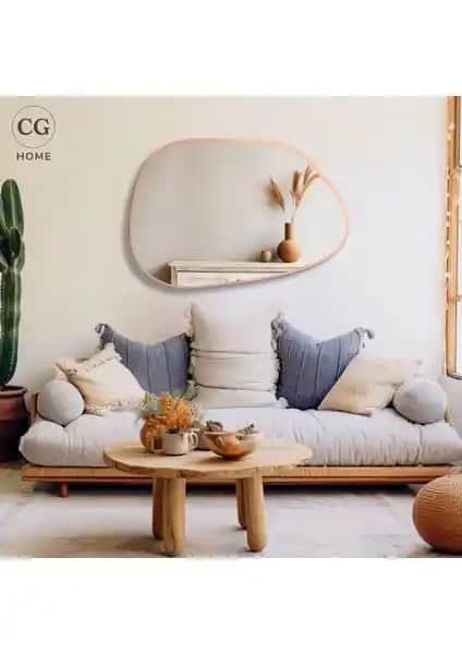 Cg Home Asimetrik Aynalar Karşılaştırması 75x55 cm ve 90x50 cm özellikleri ve tasarım farkları