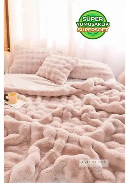 Evlen Home Collection Yatak Örtüsü ve Kürk Yorgan Karşılaştırması 1