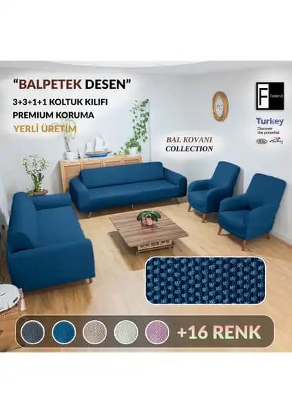 Faiend Koltuk Kılıfı Sehra Desen ve Petrol-mavi Modellerinin Karşılaştırması 2