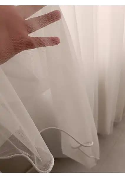 Karmaş Home Grek Tül Perde ve Taç Tül Titi Sık Pile Karşılaştırması 1