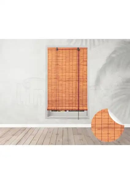 Linadora Bambu Stor Terrakota ve Tekzen Bambu Store Perde Karşılaştırması 1