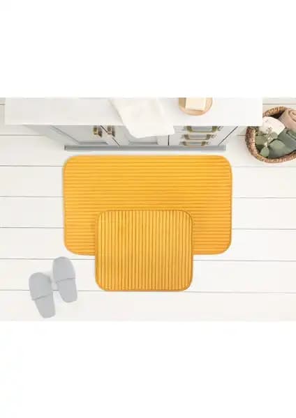 Madame Coco Banyo Paspası Karşılaştırması Pudra ve Hardal Renk Seçenekleriyle 2