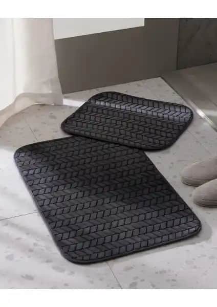 Madame Coco Norris Banyo Paspası Karşılaştırması Antrasit ve Açık Mavi Modelleri