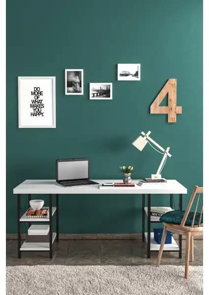 Modern Çalışma Masası Karşılaştırması: Ceramical Raflı ve Evdemo Buket Lüx Modelleri 2