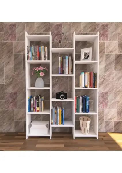 Nur Mobilya Alisa ve Peka 5 Raflı Modern Kitaplık Karşılaştırması 1