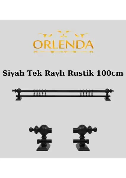 Orlenda Tek Raylı ve İzen Raysız Ahşap Rustik Perde Askısı Karşılaştırması 1