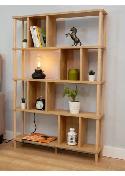 Peka 5 Raflı ve Zeo Wood Design 360° Kitaplık Karşılaştırması 1