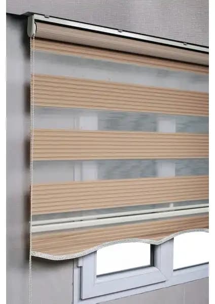 Perde Karşılaştırması: Kahverengi Pileli Zebra ve Siyah Düz Zebra Perde Özellikleri 1