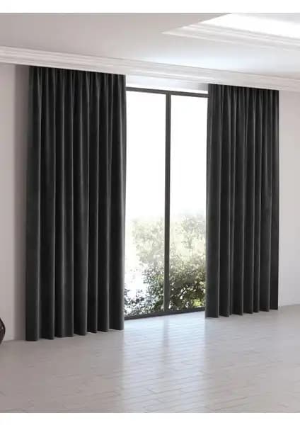 Perle Home Daily Series Ada Çayı ve Siyah Rengi Fon Perdeleri Karşılaştırması 2
