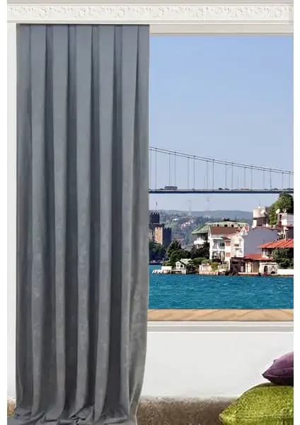 Taç Düz Dikiş Petek Dokulu Ekstraforlu Fon Perde Gri ve Parlement Modellerinin Karşılaştırması 1
