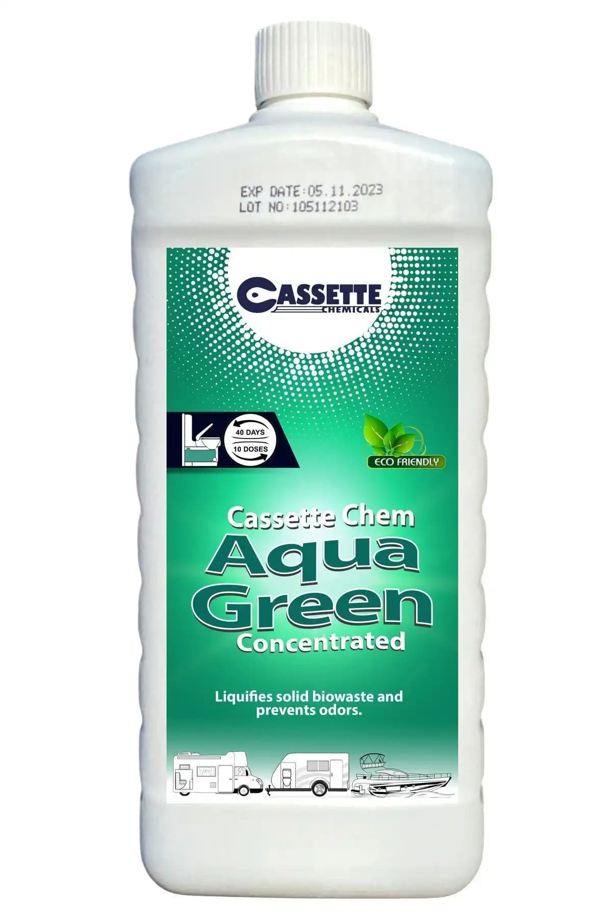 Aqua Green Portatif ve Kasetli Tuvalet Kimyasalı ile Hijyenik ve Çevre Dostu Kullanım