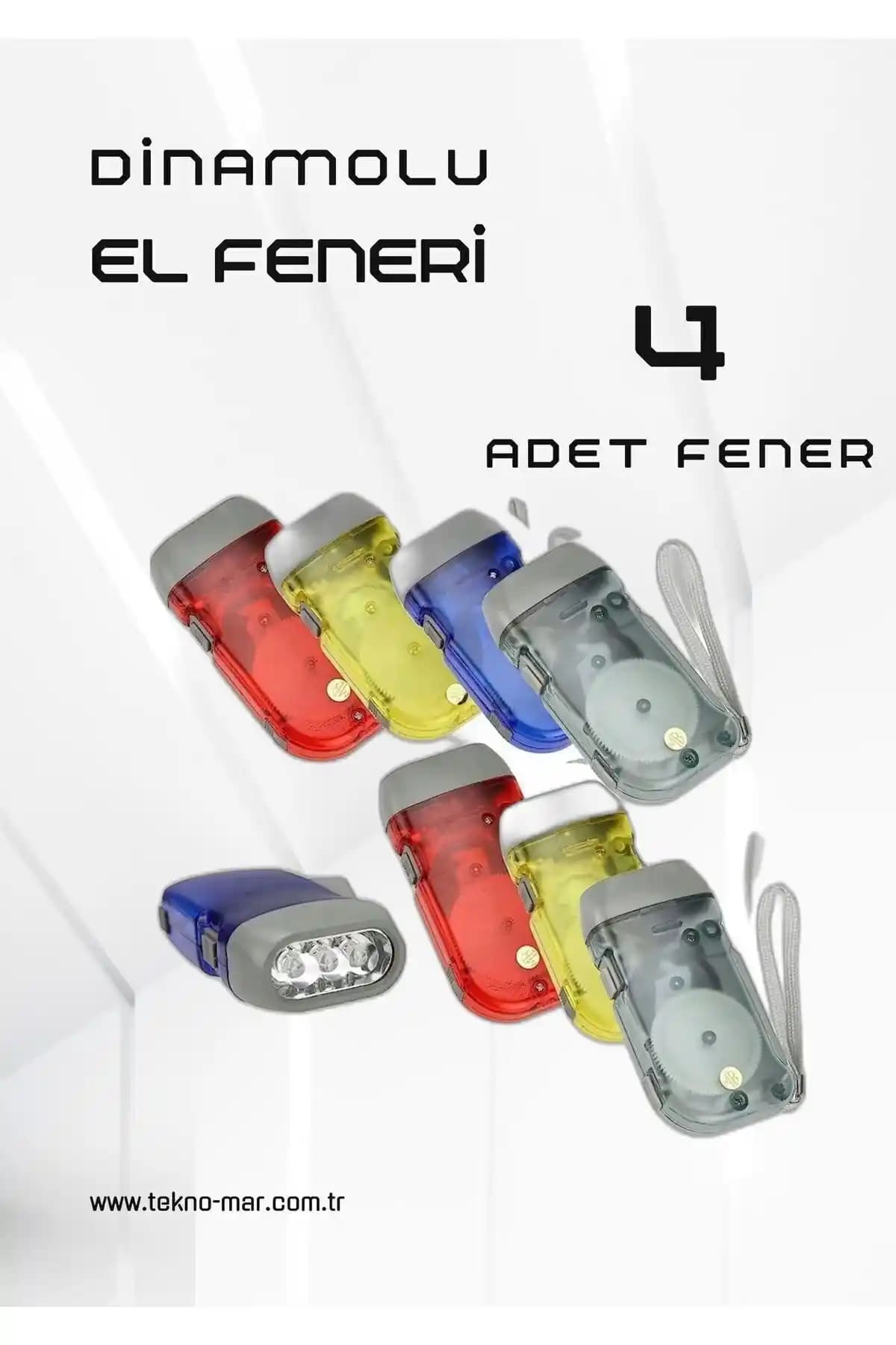 Deprem ve Acil Durumlar İçin Pilsiz Dinamolu LED El Feneri Güvenli ve Pratik Çözüm