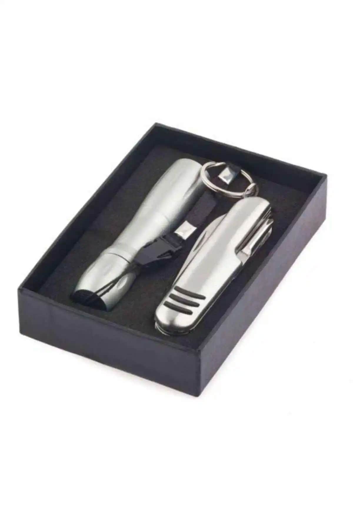 Flyon Çakı ve El Feneri Seti Dayanıklı ve Pratik Outdoor ve Kamp Kullanımı İçin