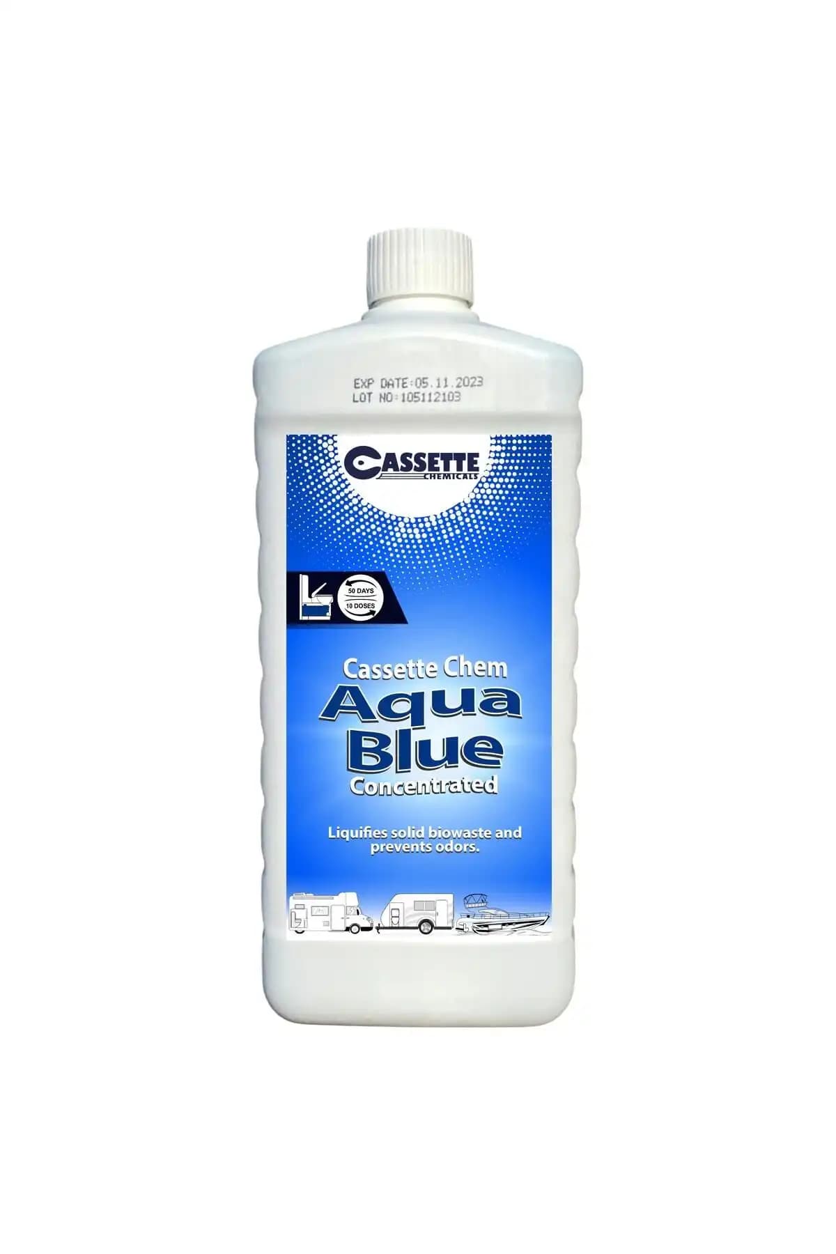 Karavan ve Tekne Kullanıcıları İçin Kimyasal Tuvalet Çözümü: Cassette Chem Aqua Blue Özellikleri