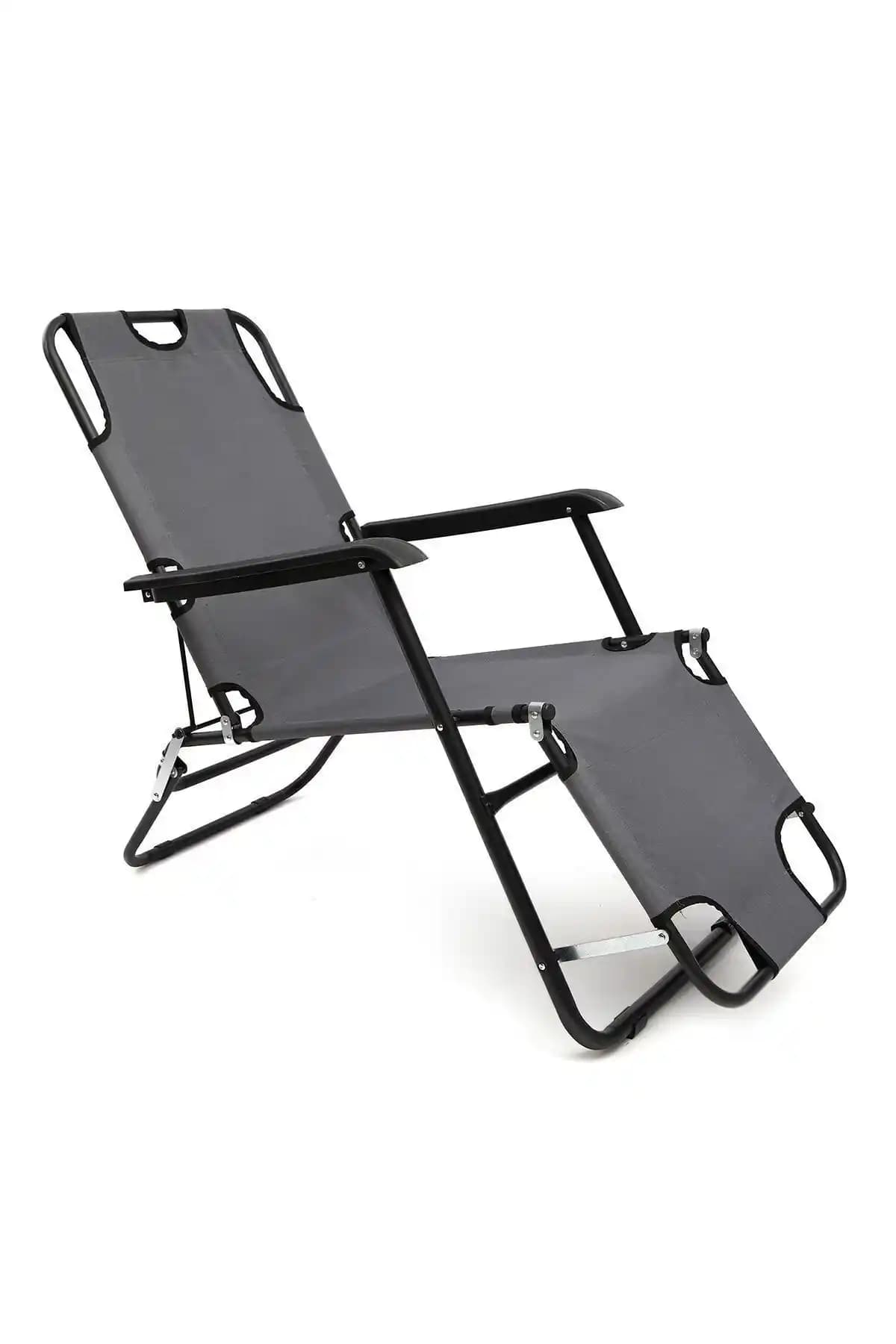 Moniev Litus Katlanır Şezlong: Dayanıklı ve Pratik Portatif Bahçe ve Plaj Şezlongu