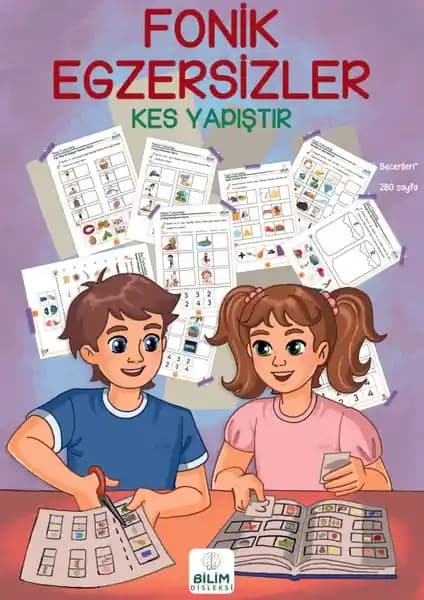 Bilim Disleksi Fonik Egzersizler Kes Yapıştır Kitabı ile Erken Okuryazarlık Gelişimi