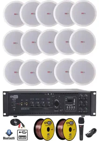 Lastvoice Maxx Paket-7: Çok Bölge Kontrolü ve Yüksek Kaliteli Tavan Hoparlörleri ile Profesyonel Ses Deneyimi