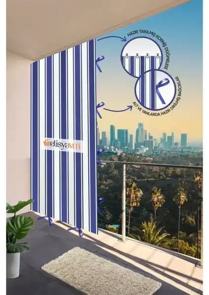 Balkon Perdesi Karşılaştırması: Best Always Çizgili Brandası ve MARKAHİL Perde Analizi 2