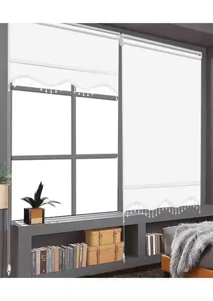 Binbir Perde Boncuklu Beyaz ve Givayo Etek Dilimli Stor Perdelerin Karşılaştırması