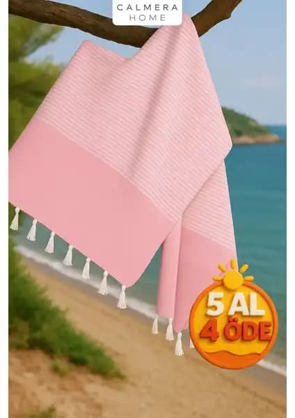 Calmera Home Çizgili Peştemal ve Decathlon Nabaiji Mikrofiber Havlu Karşılaştırması 1