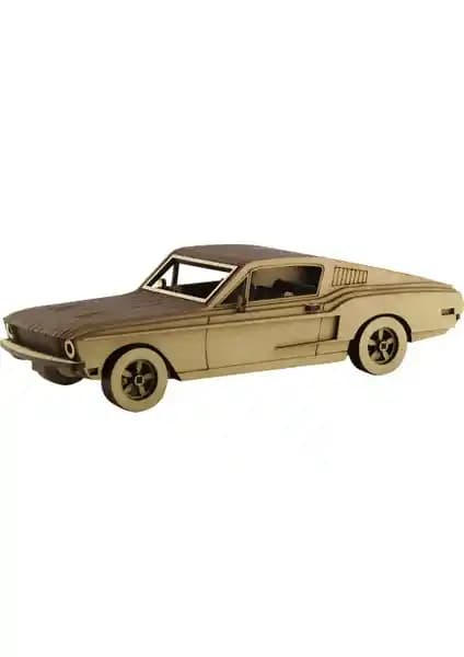 3D Ahşap Mustang 1968 Maketi: Detaylı Montaj ve Koleksiyon İçin Uygun Model