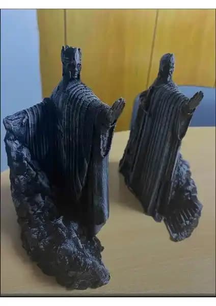 3D Argonath Figür Yüzüklerin Efendisi Sağ Sol Takım - Dekoratif ve Koleksiyon Parçası
