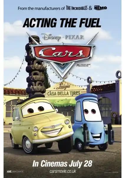 Aktüel Cars 2006 4 Duvar Posteri Modern ve Dayanıklı Yüksek Çözünürlükle Dekorasyon