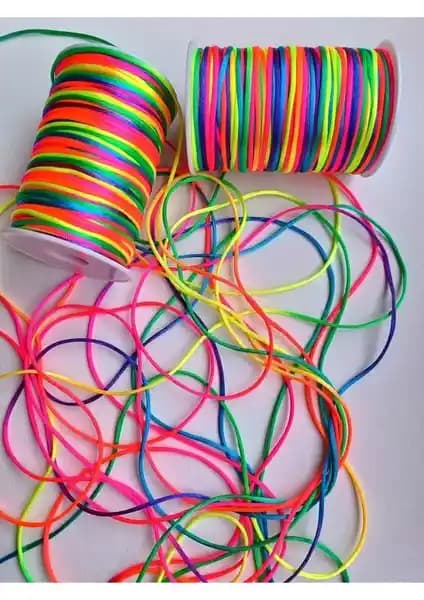 Altay Aksesuar Rengarenk Paraşüt İpi 10 Metre Dayanıklı ve Çok Amaçlı Kullanım İçin