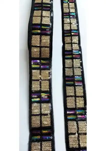 Altay Aksesuar Siyah Kahve Renkli Pul Payet Şerit ile Yaratıcı Dekorasyon ve Moda Uygulamaları