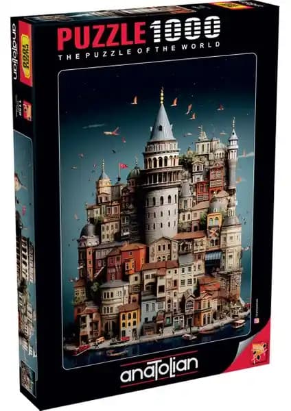 Anatolian 1000 Parçalık Puzzle Galata 1158 Detaylı Manzara ve Zihinsel Gelişim Aracı
