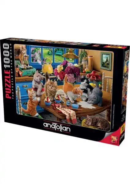 Anatolian 1000 Parçalık Puzzle Mutfak Kedileri 1114: Yetişkinler ve Gençler İçin Zihinsel Gelişim Aracı