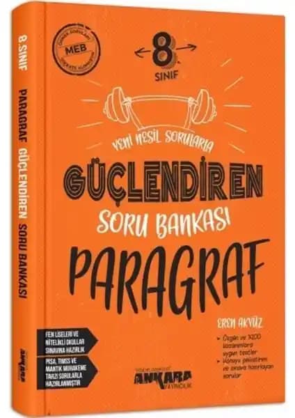 Ankara Yayıncılık 8. Sınıf LGS Güçlendiren Paragraf Soru Bankası İncelemesi ve Özellikleri
