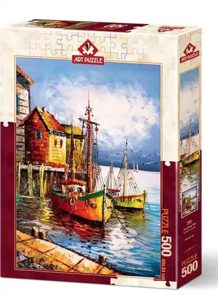 Art Puzzle Turuncu Liman 500 Parça Puzzle Yüksek Kalite ve Detaylı Tasarım