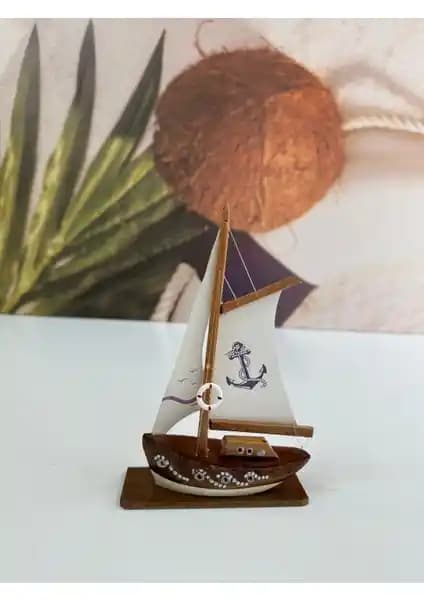 Ayhan Kotra El Yapımı Ahşap Gemi Modeli Deniz Tutkunlarına Özel Zarif Dekoratif Parça