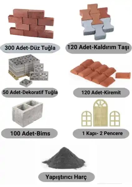 Demir Yapım Minyatür Düz Tuğla İnşaat Seti: Gerçekçi ve Yaratıcı Model Yapımı İçin Ideali