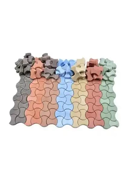 Demir Yapım Minyatür Kilit Taşı Beyaz 50 Adet Peyzaj ve Dekorasyon İçin Uygun