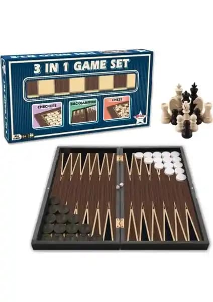 Ergin Group Büyük Boy Ceviz Kaplama Ahşap Tavla Dama Satranç Takımı Seti İnceleme ve Değerlendirme