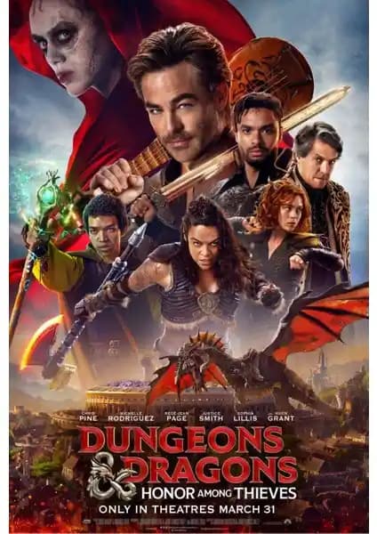 Fidelyo Tasarım Dungeons & Dragons Honor Among Thieves Poster ile Evinize Sanatsal Dokunuşlar