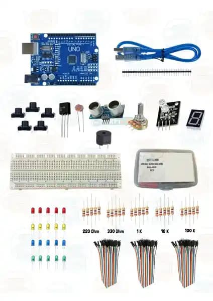 Kirpili Arduino Başlangıç Seti: Elektronik ve Programlama Öğrenimi İçin Kapsamlı Paket